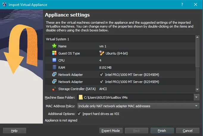 panel setting virtual box panel setting virtual box